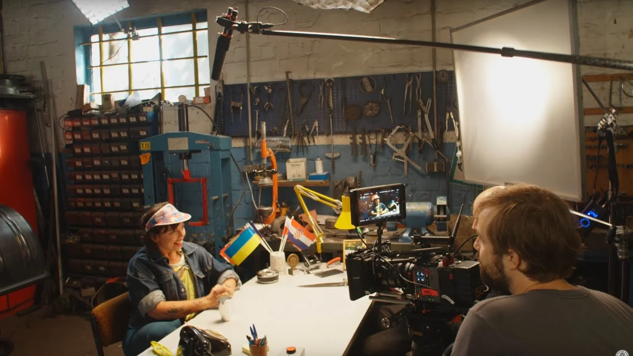 电影长片制作现场灯光布置